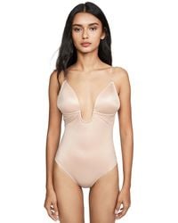 Spanx - Shape Suit Your Fancy Plunge Low-Back Thong Bodysuit - Lyst