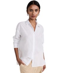 James Perse - Oversized Boy Button Front Shirt - Lyst