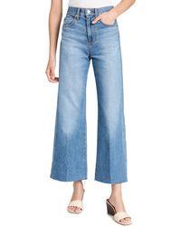 Veronica Beard - Taylor Cropped High Rise Wide Jeans - Lyst