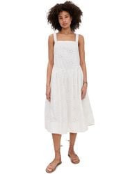 Free People - Primavera Eyelet Midi Dress - Lyst