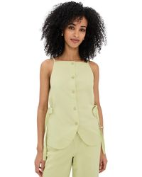 ALIGNE - Ozais Linen Top - Lyst