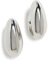 Kenneth Jay Lane - Tapered Hoop Pierced Earrings - Lyst
