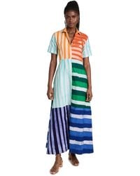 Studio 189 - Hand-batik Mixed Print Cotton Shirt Dress - Lyst