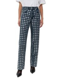 Rag & Bone - Shea High Rise Full Relaxed Straight Jeans - Lyst