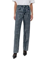 Rag & Bone - Shea High Rise Full Relaxed Straight Jeans - Lyst