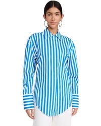 Simon Miller - Loch Striped Poplin Button Up Top - Lyst