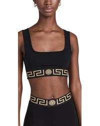 Versace - Topeka Jersey Bi-stretch Cotton Underwear Top A008-black - Lyst