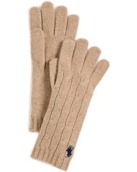 Polo Ralph Lauren - Wool Cashmere Classic Cable Gloves - Lyst