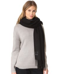 Canada Goose Solid Woven Scarf - Black