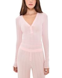 NEGATIVE - Whipped Henley Tee - Lyst