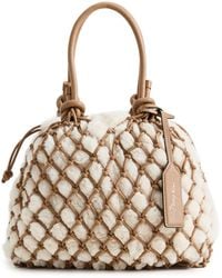 3.1 Phillip Lim - Faux Fur Macrame Mini Sac - Lyst