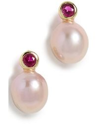 Shashi - Aisha Stud Earrings - Lyst