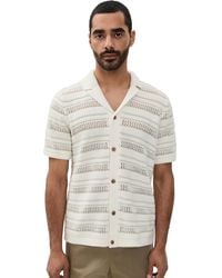 Marine Layer - Open Knit Button Down Sweater - Lyst
