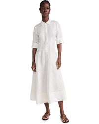 Jonathan Simkhai - Claudine Short Sleeve Shirt Midi Dress - Lyst