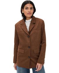 English Factory - Faux Suede Jacket - Lyst
