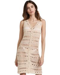 Line & Dot - Ine & Dot Roxie Crochet Mini Dress - Lyst