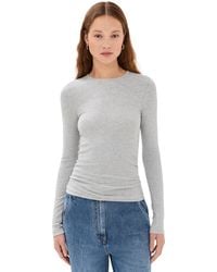 Tibi - Circular Ribbed Crewneck Pullover Tee - Lyst