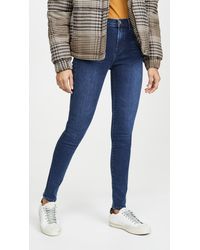 J Brand Maria High Rise Skinny Jeans - Blue