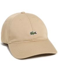 Lacoste - Cotton Twill Front Logo Cap - Lyst