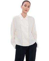 Rohe - Double Breasted Silk Top - Lyst