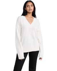 Reformation - Jadey Oversized V Neck Sweater - Lyst