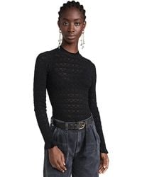 Sea - Rue Fine Knit Gauge Knit High Neck Sweater - Lyst
