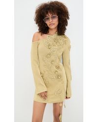 Cult Gaia Chimi Knit Dress in White | Lyst