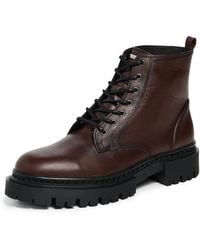 STAUD - Henry Combat Boots - Lyst