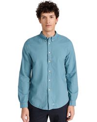 PS by Paul Smith - P Pau Ith P Pau Ith Ong Eeve Taiored Fit Hirt Green-bue - Lyst