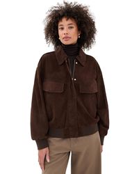 Lamarque - Trevanna Suede Bomber Jacket - Lyst