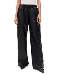 R13 - Wide Leg Leather Pants - Lyst