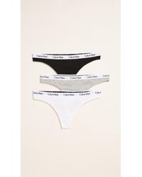 Calvin Klein Carousel 3 Pack Thong - Multicolour