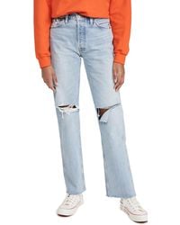 RE/DONE - 90S High Rise Rigid Loose Jeans - Lyst