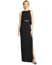Black Halo Rosario Maxi Dress in Blue | Lyst Black Halo Rosario Maxi Dress in Blue | Lyst