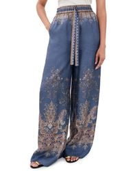 Zimmermann - Valiant Track Silk Pants - Lyst