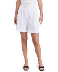 Theory - Double Pleated Shorts - Lyst