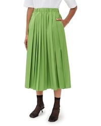 Tibi - Pleated Pull-On Skirt - Lyst