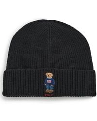 Polo Ralph Lauren - Solid Flag Bear Beanie - Lyst