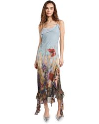 Acne Studios - Blurry Meadow Chiffon Dress - Lyst
