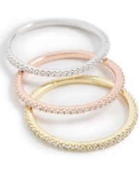 Shashi - Trinity Ring Set - Lyst
