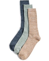 UGG - Trey Rib Knit Crew Socks 3 Pack - Lyst