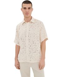 NN07 - Freddy Jacquard Short Sleeve Shirt - Lyst