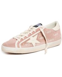 Golden Goose - Super-star Suede Upper With Embroidery Sneakers - Lyst