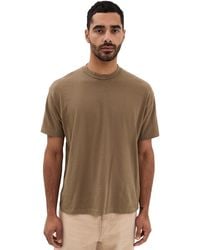 Asher - Noah Cotton Linen Tee - Lyst