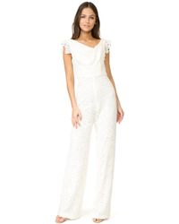 Black Halo Jackie O Anniversary Collection Jumpsuit - White