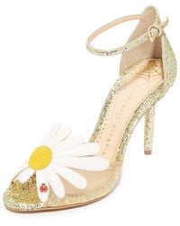 Charlotte Olympia Margherite Daisy Sandals - White