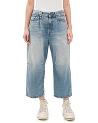 R13 - Crop Wide Leg Jeans - Lyst