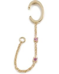 ISA GRUTMAN - Sapphire Chain Ear Cuff With Loop - Lyst