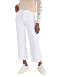 7 For All Mankind - Ultra High Rise Cropped Jeans - Lyst