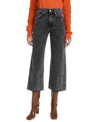 Veronica Beard - Taylor Cropped High Rise Wide Leg Jeans - Lyst